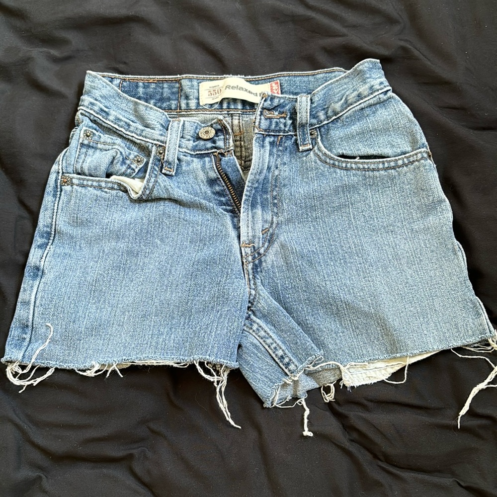 Light blue Levi’s shorts